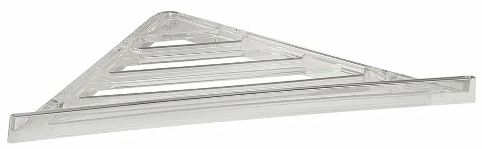 GEDY FL80 raft de colț pentru duș, 23 x 3 x 23 cm, ABS/clear