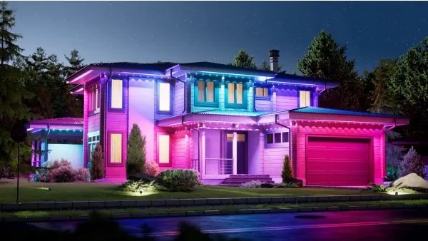 Nanoleaf N7401K02-15POL - Ghirlandă LED RGBW dimabilă 72W/230V 15m 2200-6500K IP67 Wi-Fi