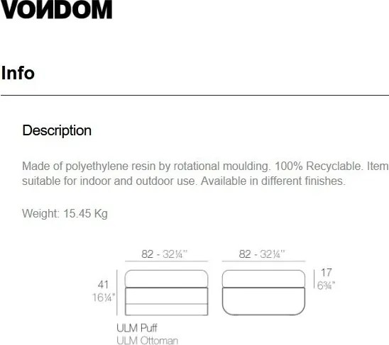 Taburete de exterior / interior design modern premium ULM