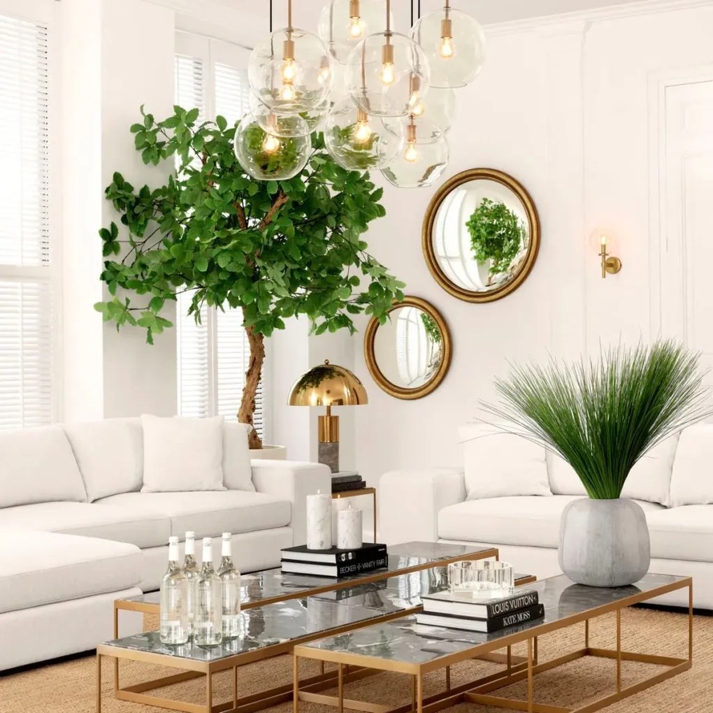 Veioza design LUX Flair, marmura gri/ metal alama 112612 HZ