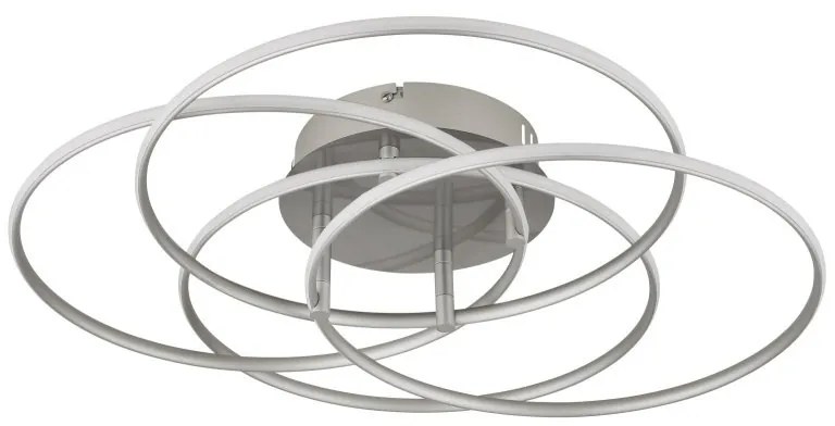 Plafoniera LED rotativa orientabila metal nichel KOMBOS