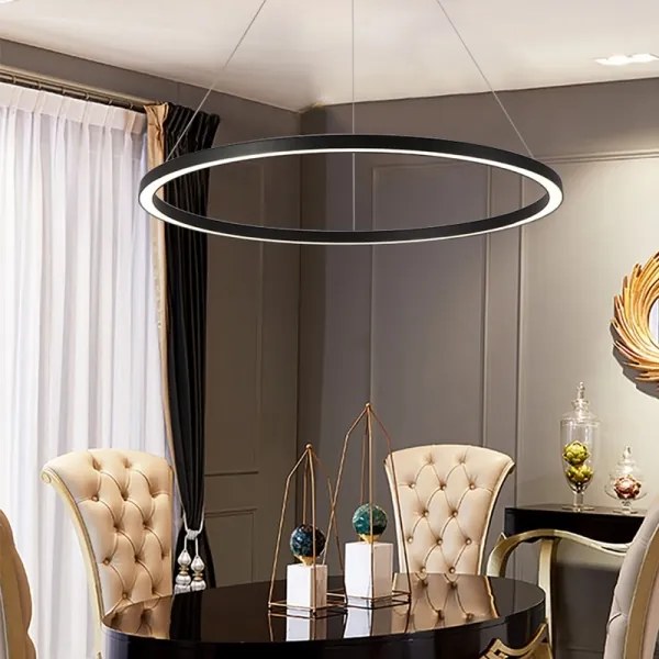 Immax NEO 07158-B80 - Lustr LED FINO 60W 230V Tuya negru + DO