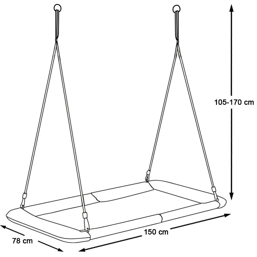 Leagan cuib 150*80cm, multicolor
