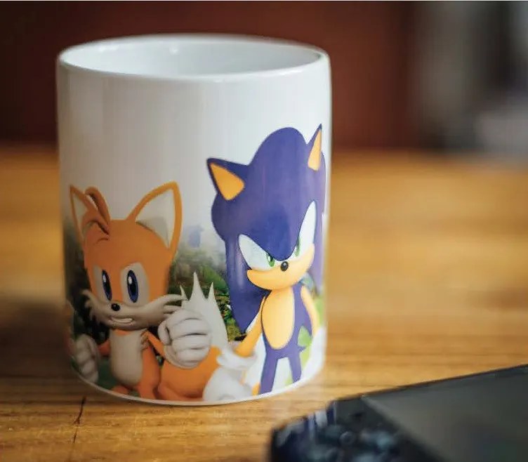 Sonic Ariciul Power Trio cană din porțelan 325 ml (11 oz) în cutie de cadou