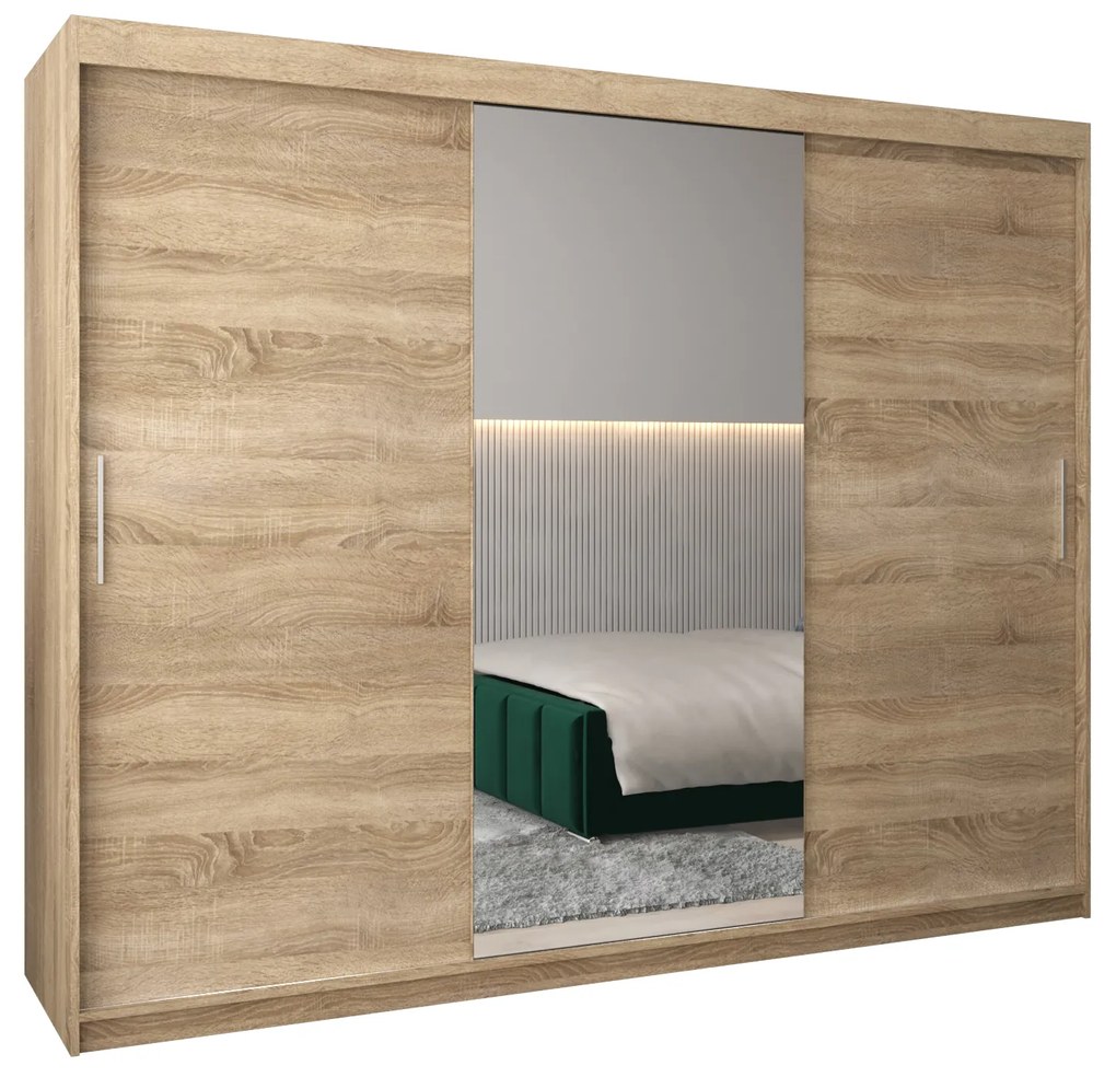 Dulap de haine 250 cm Toki 1 (stejar sonoma + stejar sonoma). 1064956
