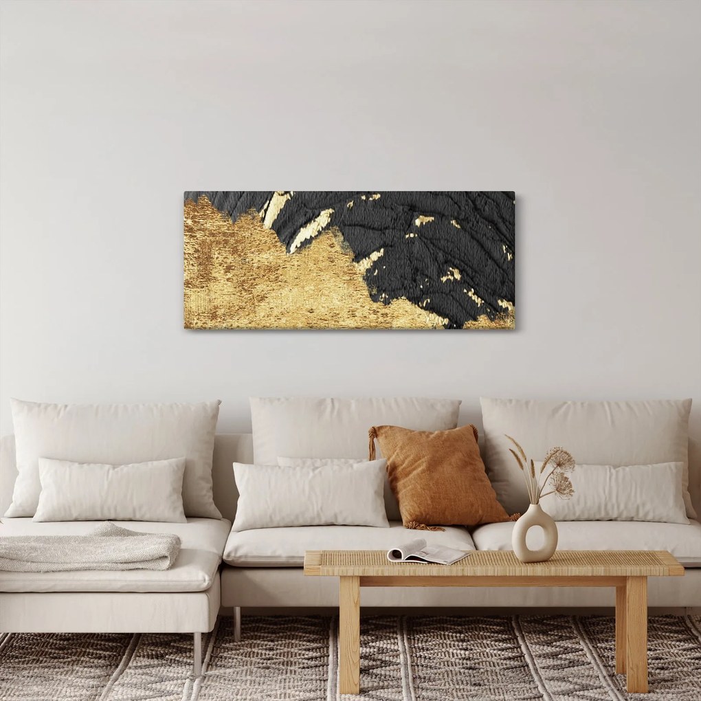 Tablou - Structura de aur N⁰1 (120x50 cm)