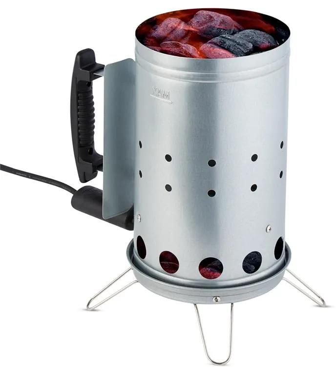 Beefbutler, set de grătar pe cărbune BBQ-SMOKER, aprinzător electric 350 W
