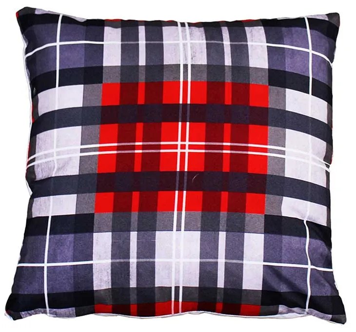 PERNA DECORATIVA ACASA 40X40 CM, CU FERMOAR, RED 1 F1