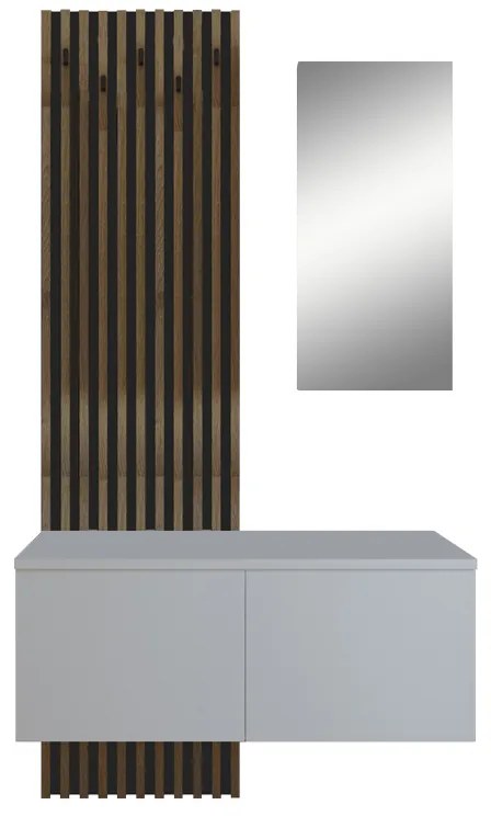 Set Mobilier Hol Rafael Stejar Sonoma-Alb