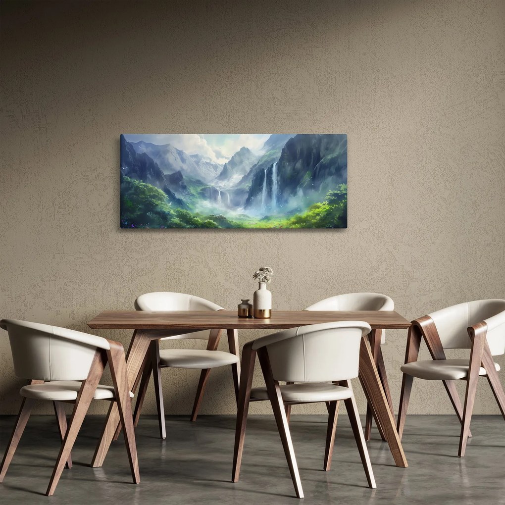 Tablou - Valea cascadelor (120x50 cm)