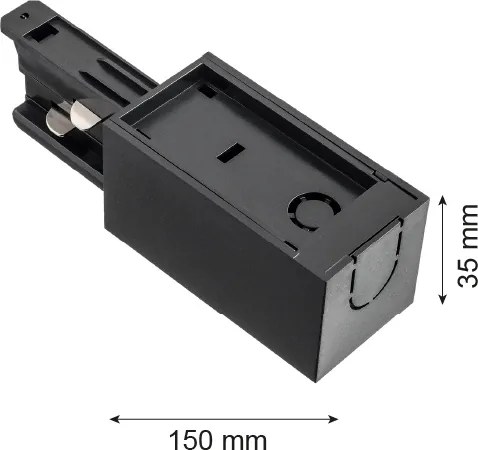 Capăt negru pentru sistem pe șine Argon 4366