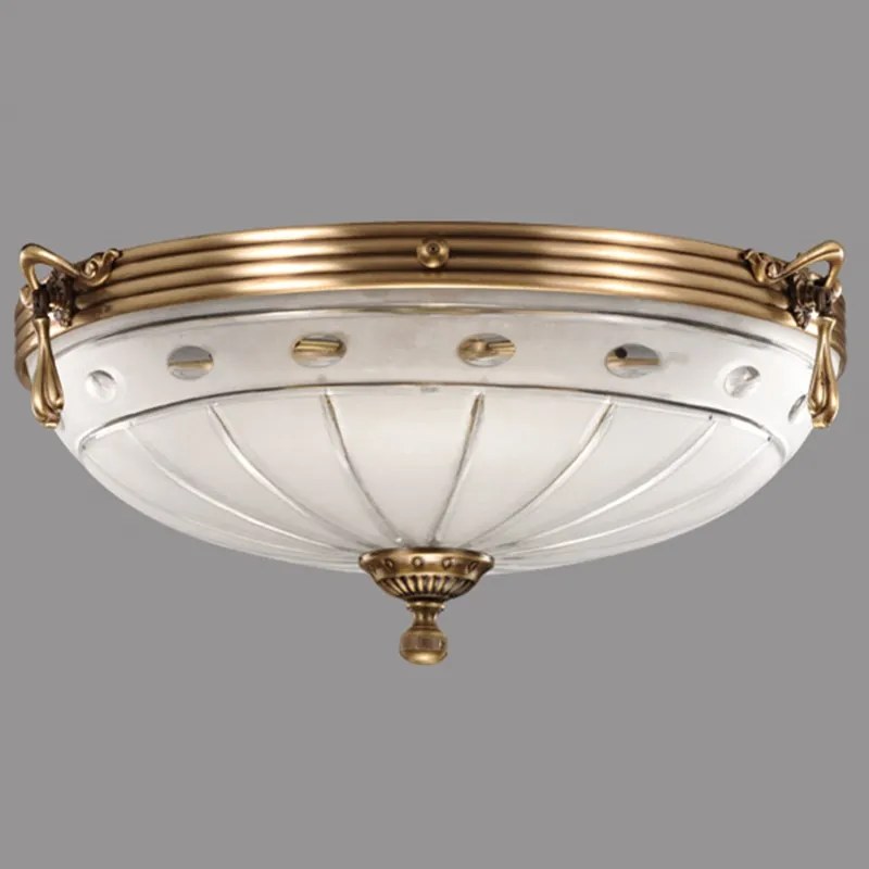 Plafoniera Ambiente cu Diam 33 cm, Desing Clasic, Finisaj Bronz Antic - Bussy Lighting 3039-52-44