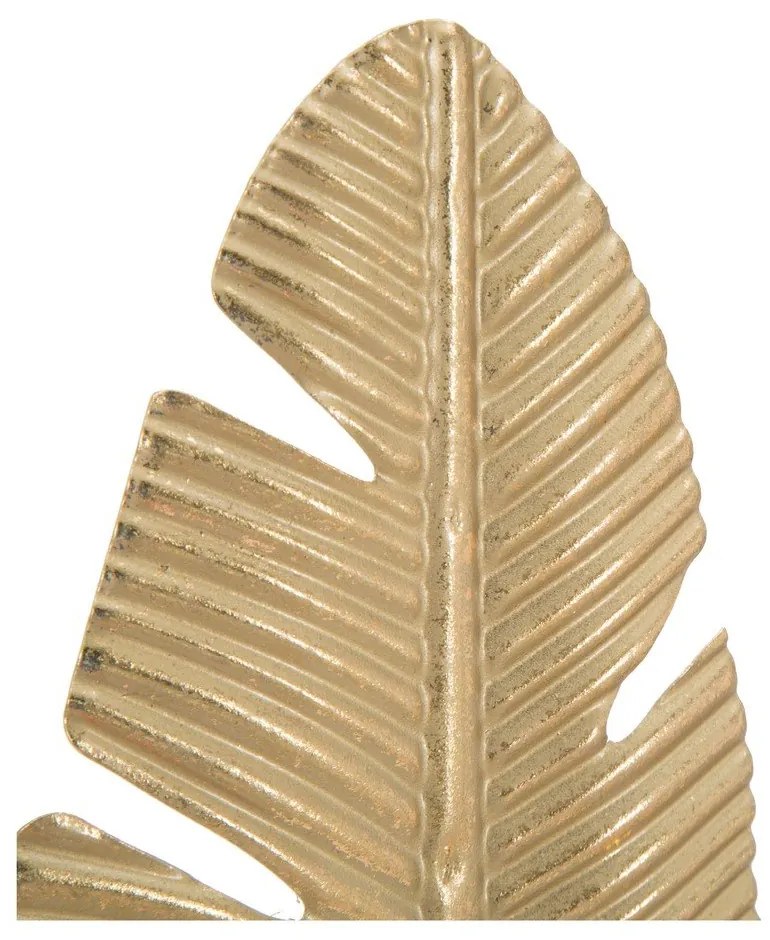 Sfeșnic decorativ Mauro Ferretti Feather, înălțime 34 cm, auriu