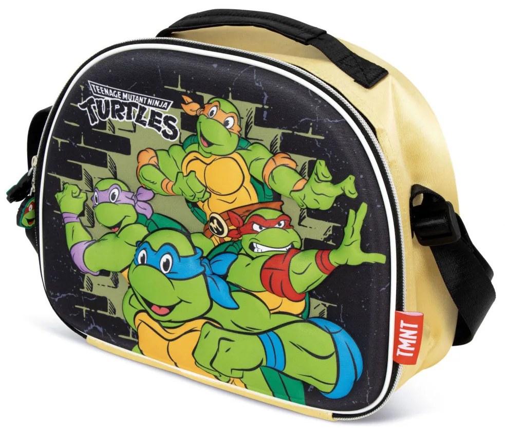 Țestoasele Ninja Power Geantă de prânz termică 3D 26 cm