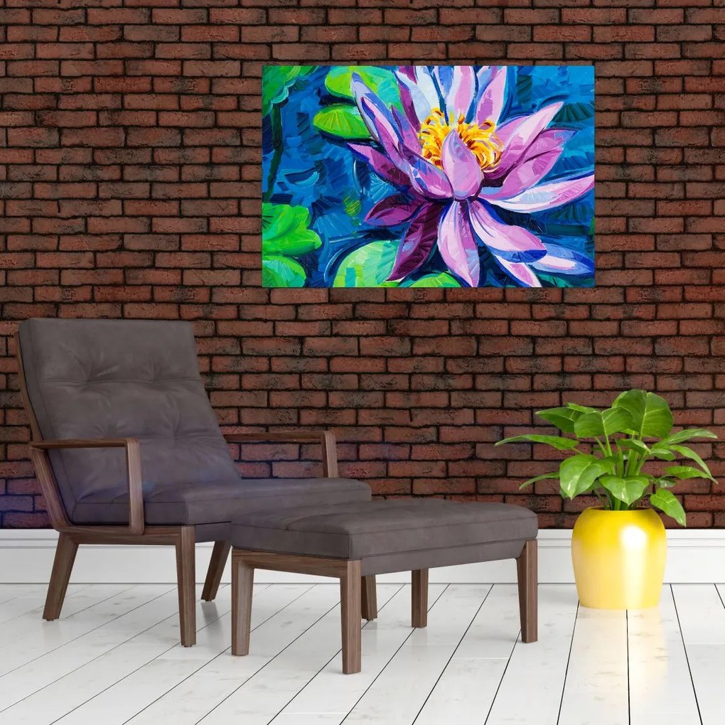 Tablou - Nufăr pe apă (90x60 cm)