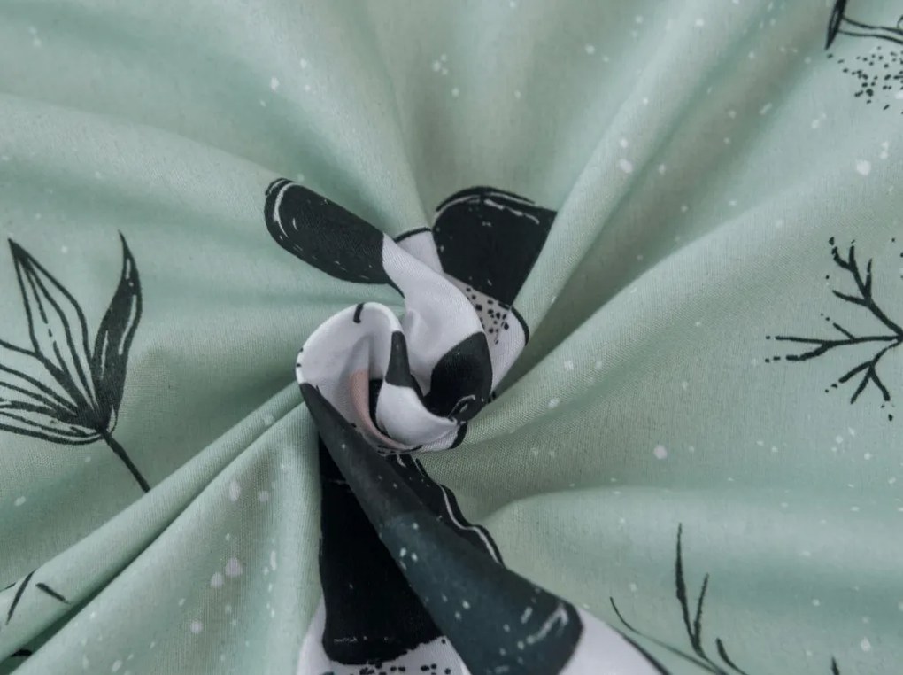 Cearsaf din microfibra PANDA RELAX mentol 90x200 cm