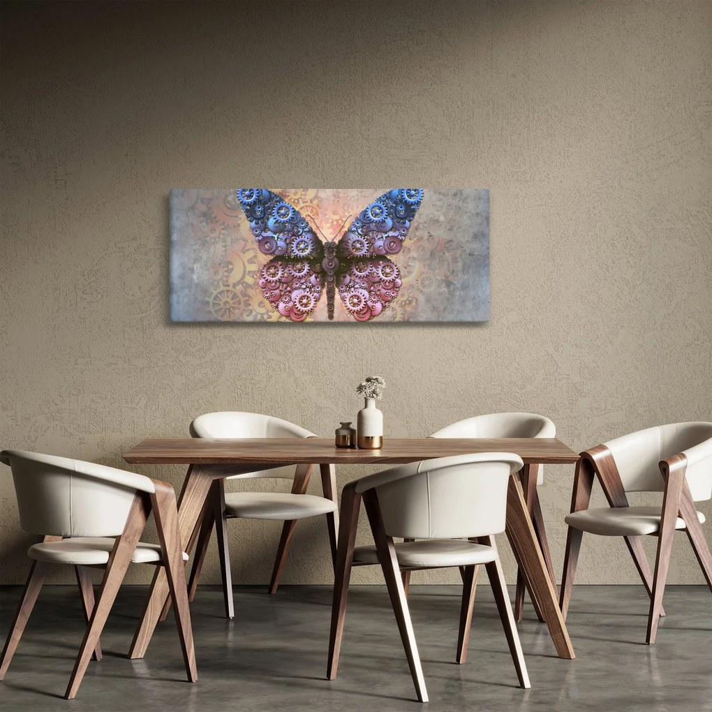 Tablou - Fluture steampunk (120x50 cm)
