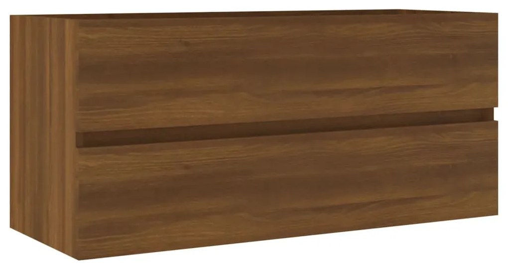815659 vidaXL Dulap chiuvetă, stejar maro, 100x38,5x45 cm, lemn prelucrat