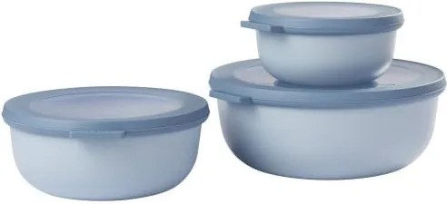 Set 3 cutii pentru gustări Mepal Cirqula, albastru