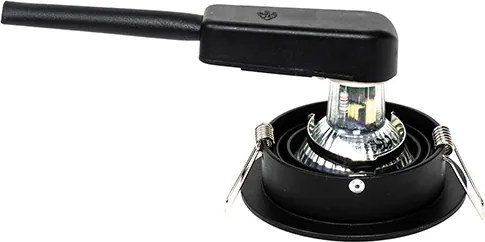 Spotlight modern integrat negru - Rondoo