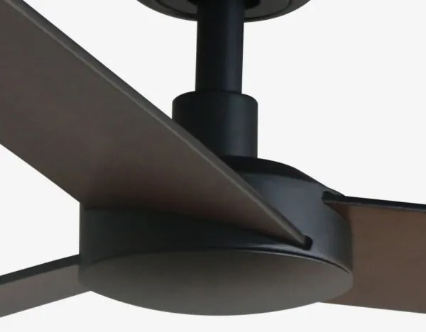 Ventilator LED de tavan FARO 34298WT RUDDER L negru/wenge d. 132 cm WT + telecomandă