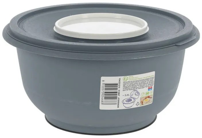 Bol pentru aluat cu capac, 5 l