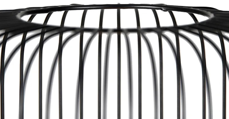 Lampa de podea de design neagră cu auriu - Mayelle