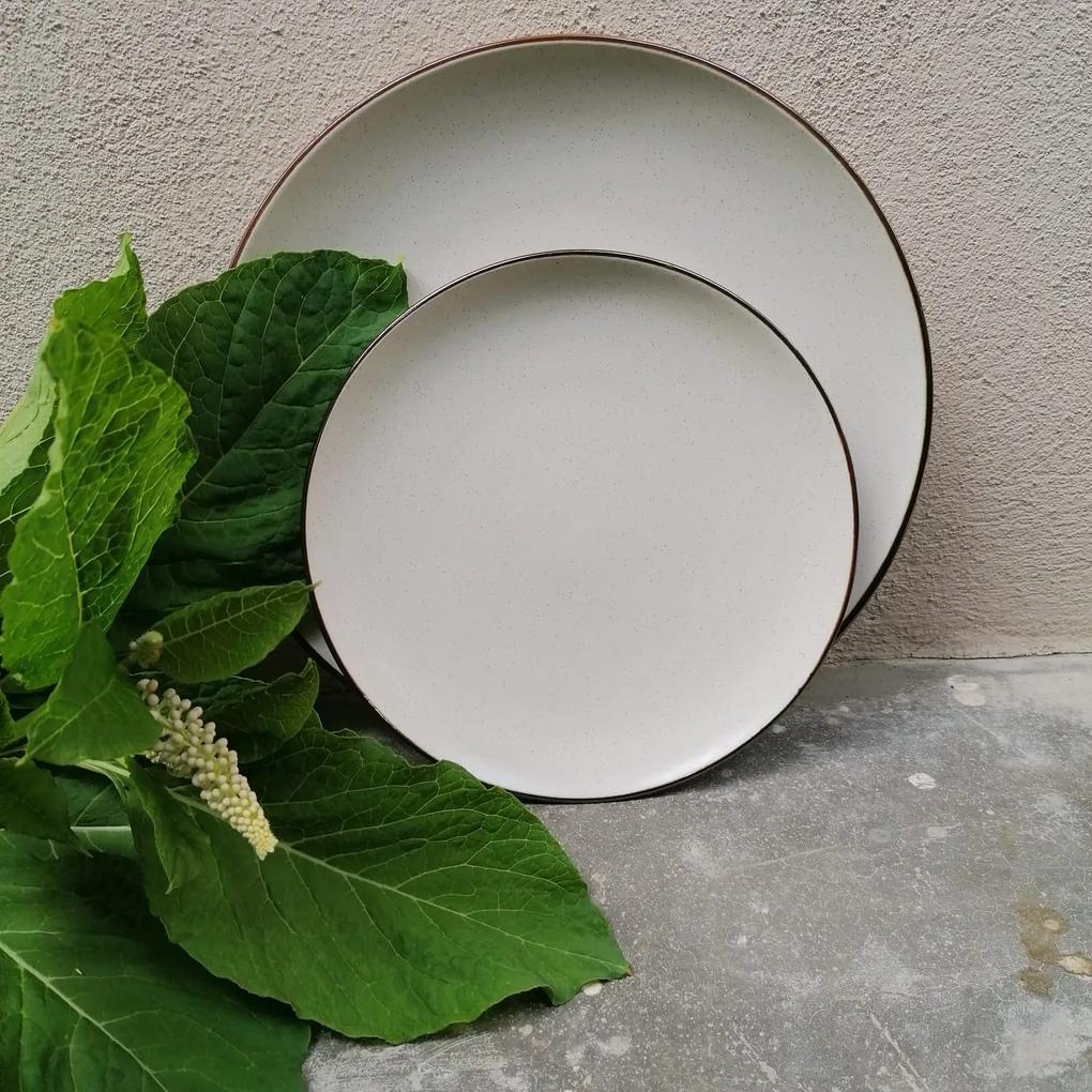 Farfurie desert Cucina din ceramica, alb, 21 cm