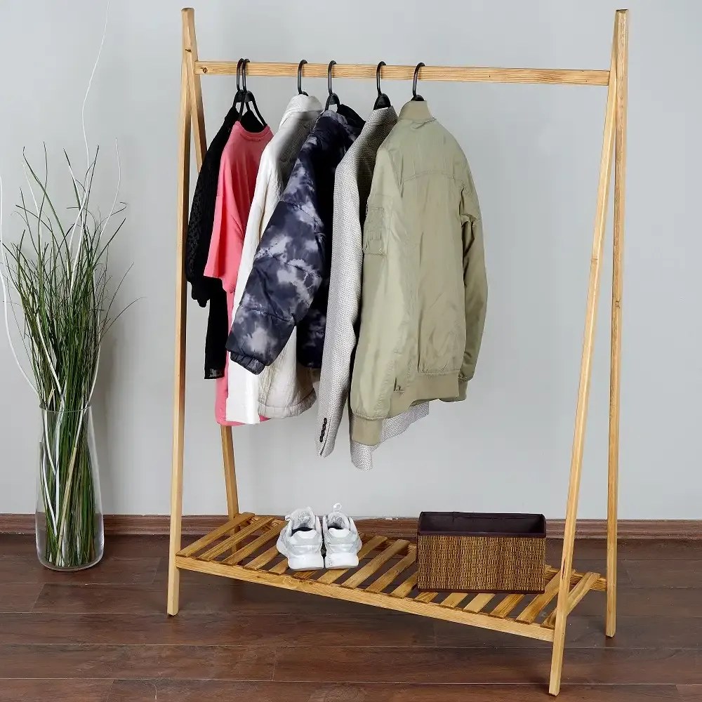 Suport pentru umerase,pantofar,din lemn masif,150 cm