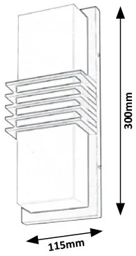 Aplica perete LED de exterior IP44 Rodez 8940 RX