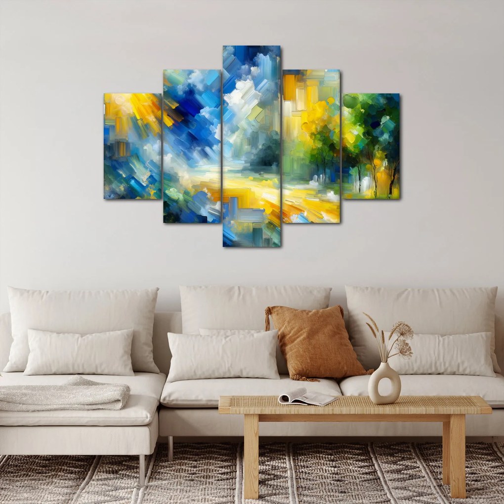 Tablou - Zi însorită abstractă (150x105 cm)