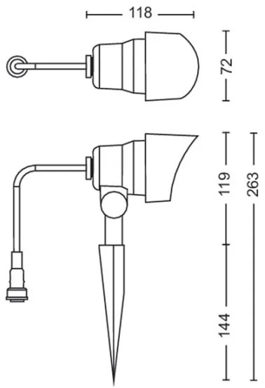 Philips - Set 3x LED spot exterior GARDENLINK LED/6W/230V 2700K IP44