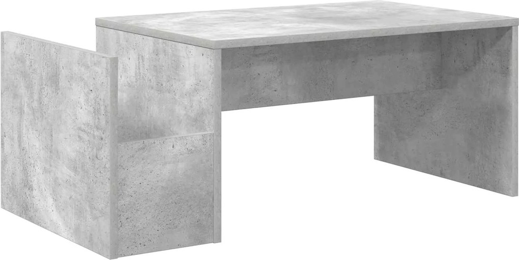 vidaXL Masă de cafea Gri din beton 90 x 45 x 35 cm Lemn compozit