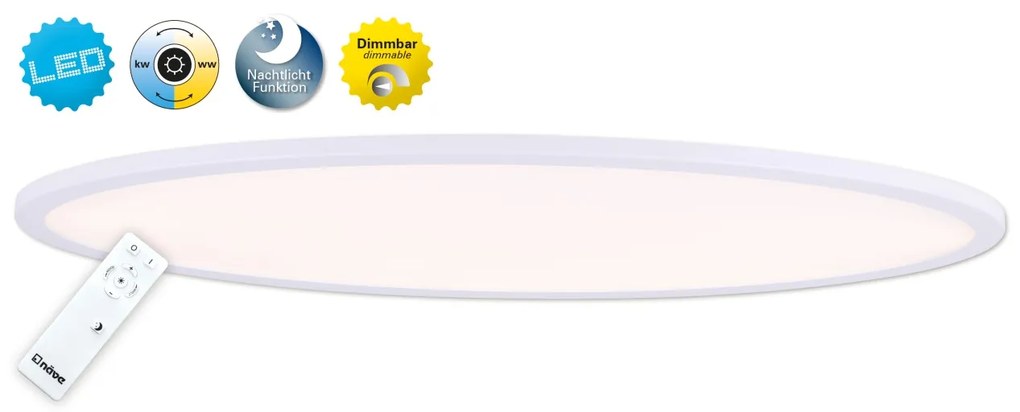 Plafoniera dimabila cu iluminat LED si telecomanda Sorrent 30x60cm 1295223 NV