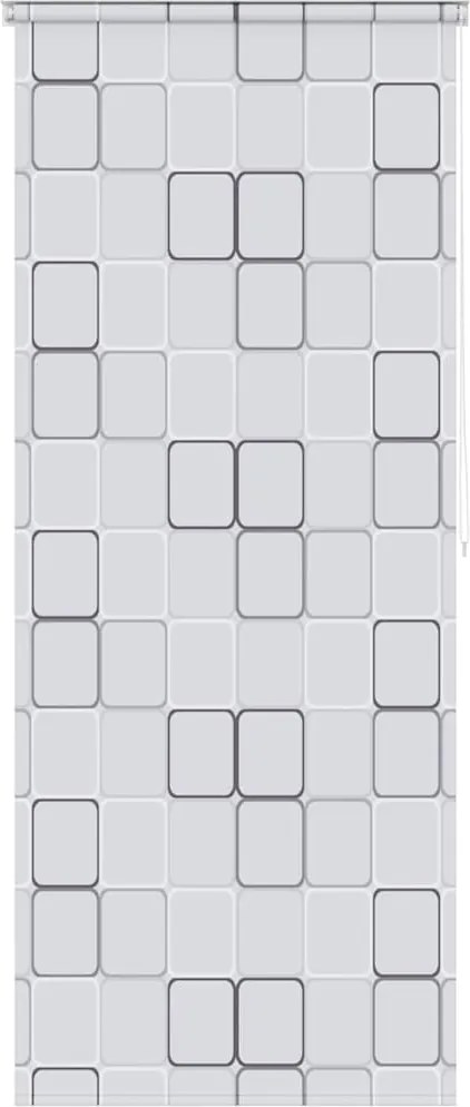 vidaXL Jaluzea roletă de duș, model pătrate, 100x240 cm