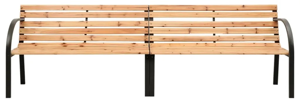 319575 vidaXL Bancă dublă de grădină, 225 cm, lemn masiv de brad