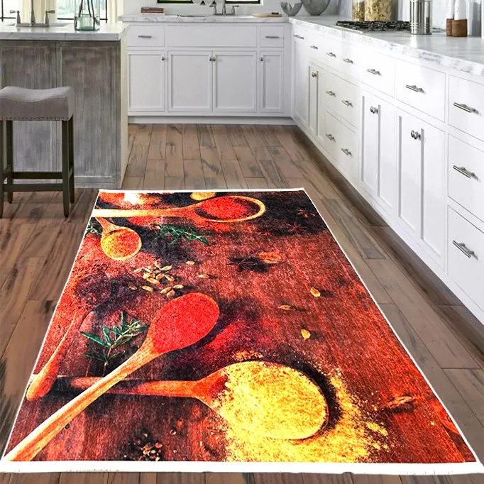 Covor bucatarie antiderapant, Rustic Spices, mai multe dimensiuni