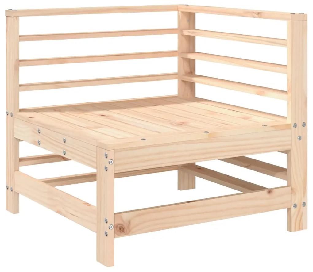 825604 vidaXL Canapea de colț pentru grădină, lemn masiv de pin