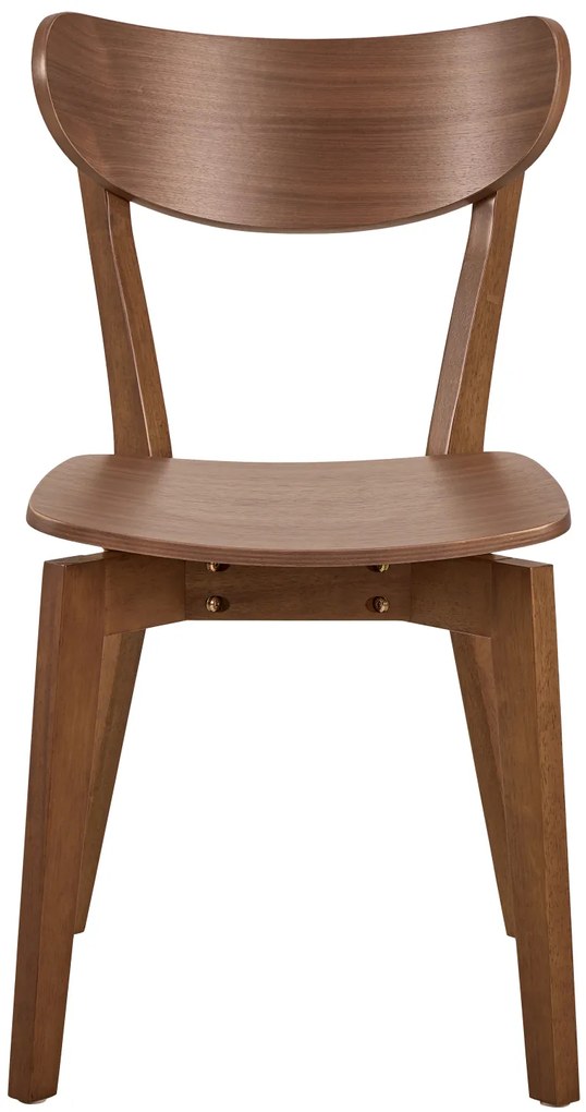 MAZZONI EXPORT ROXY Nucă Naturală - SCAUN DE LEMN PENTRU SALON SUFRAGERIE BUCĂTĂRIE RETRO