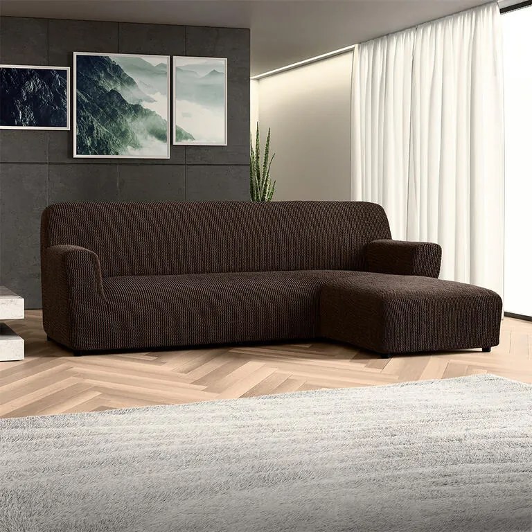 Huse bielastice COSTINA tutunului canapea cu otoman dreapta (l. 170 - 300 cm)