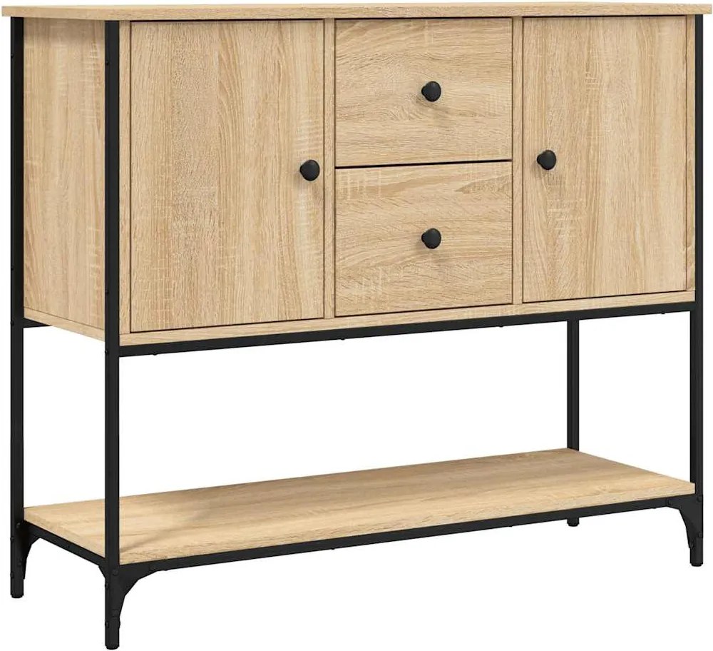 vidaXL Servantă, stejar sonoma, 100x36x85 cm, lemn prelucrat