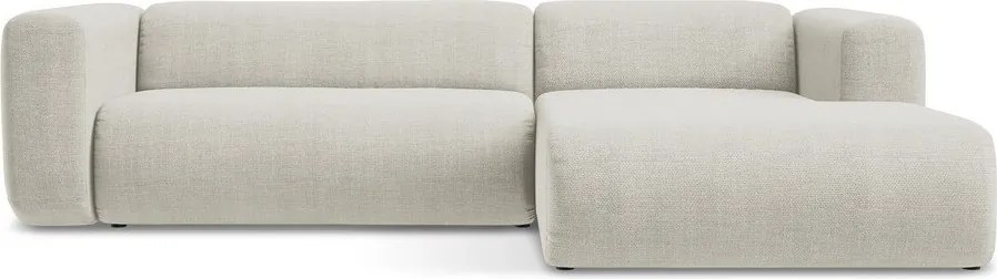 Colțar bej (cu colț pe partea dreaptă/cu șezlong) Ekahi – Makamii