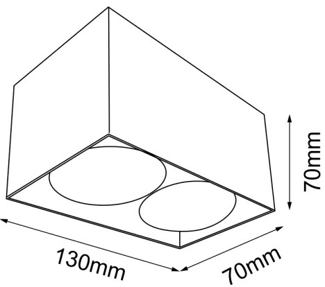 Brosline 1077 - Spot CAGE 2xGU10/10W/230V alb