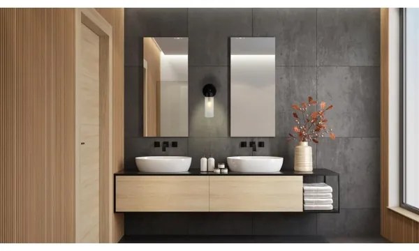 Searchlight 29981BK - Aplică de perete IMPERIAL 1xG9/7W/230V neagră