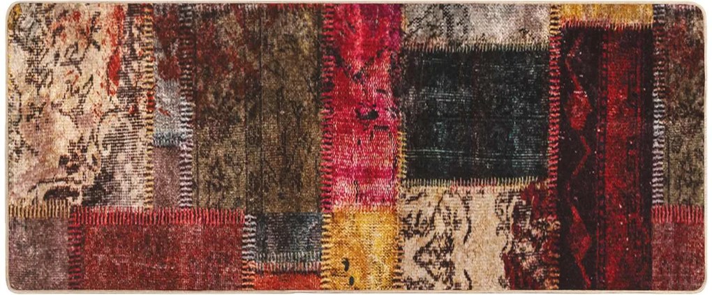 vidaXL Covor Runner MARSA Multicolour 200 x 100 cm Poliester și PVC