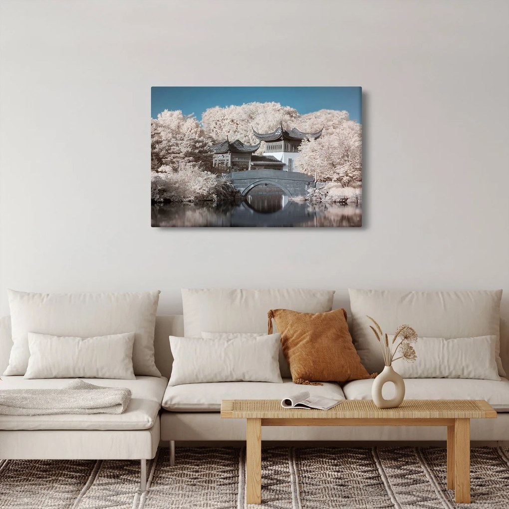 Tablou - pomi înfloriți în Asia (90x60 cm)