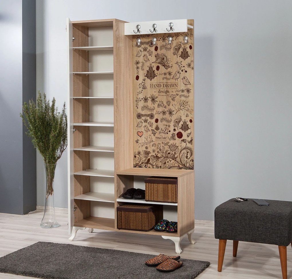 Mobilier hol Ivonne 731 (Stejar sonoma). 1088629