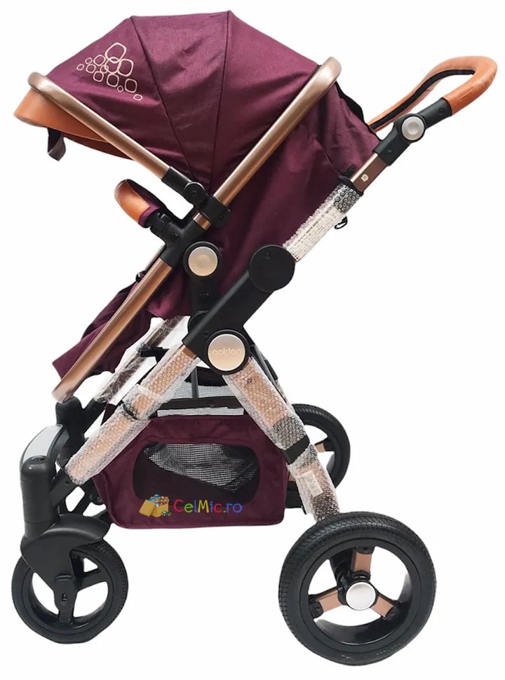 Carucior 3 in 1 cu landou transformabil sport, 0-36 luni, Mov - CPC-14-mov