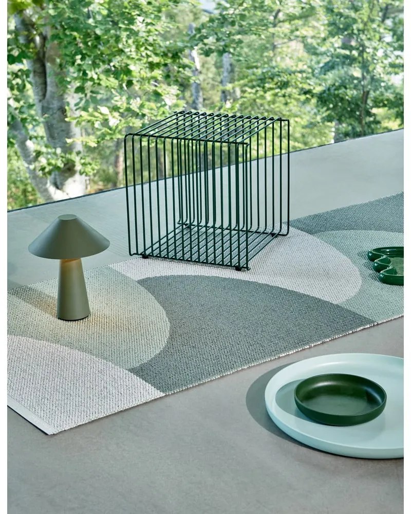 Covor pentru exterior și interior verde 70x90 cm Hill Army Misty Mint – Pappelina