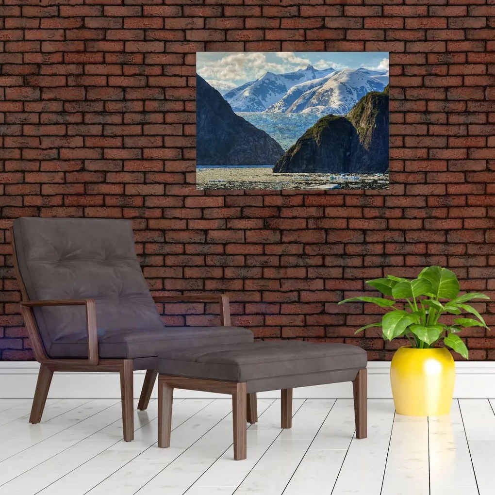 Tablou cu peisaj cu munții (70x50 cm)